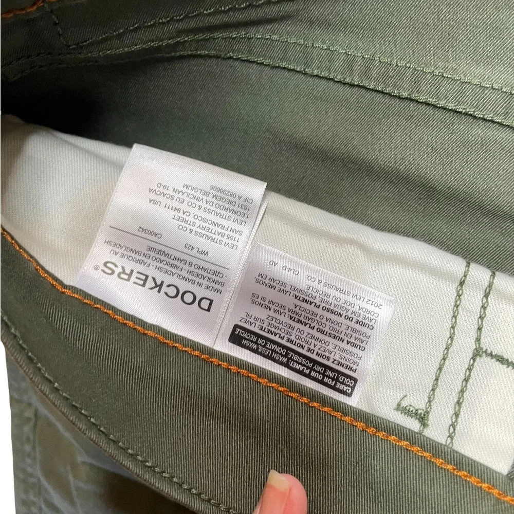 Dockers Green Chinos with Straight Legs